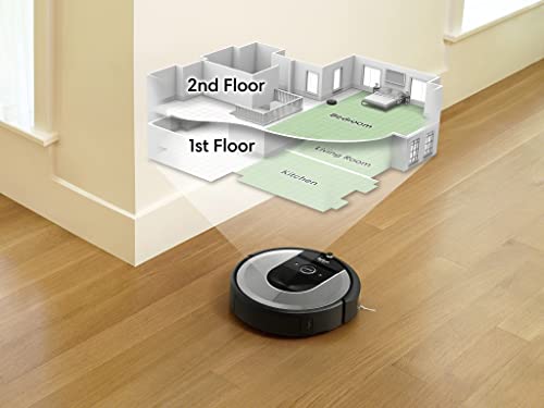 Robot aspirador Wi-Fi iRobot Roomba i7556 - Vaciado automático - Mapea y se adapta a tu hogar - Reconoce objetos - Sugerencias personalizadas - Compatible asistente voz - Coordinación Imprint