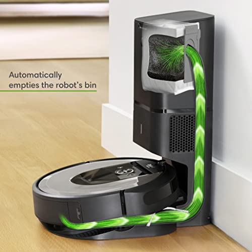 Robot aspirador Wi-Fi iRobot Roomba i7556 - Vaciado automático - Mapea y se adapta a tu hogar - Reconoce objetos - Sugerencias personalizadas - Compatible asistente voz - Coordinación Imprint