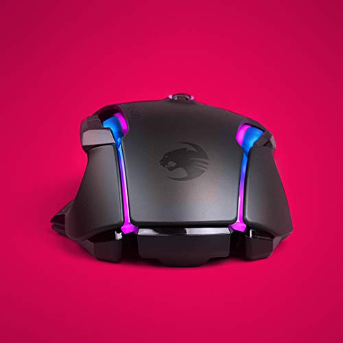 Roccat Kone AIMO - Ratón para videojuegos (alta precisión, sensor óptico Owl-Eye de 100 a 12.000 DPI) schwarz(remastered)