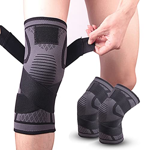 Rodillera Menisco Ligamento, Antideslizante Rodilleras Deportivas (1 Par) Rodillera de compresión para Correr Deportes Baloncesto Desgarro de Artritis Alivio para el Dolor en Las Articulaciones