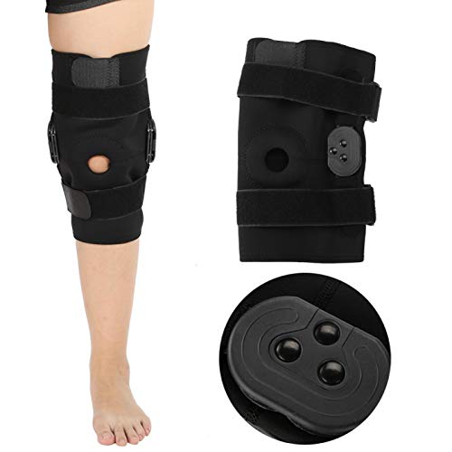 Rodillera Soporte abierto Soporte de rótula Almohadilla estabilizadora de rodilla ajustable Ortesis Férula Protector de envoltura Protector para ligamento tendinoso y lesiones de menisco