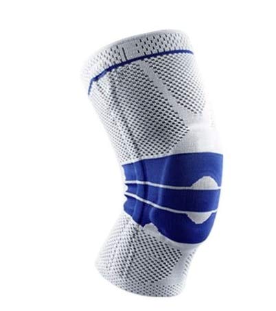 Rodilleras de Silicona con Resorte, Equipo de protección Deportiva, protección de menisco Potente, Rodilleras de compresión de Baloncesto - Gris, XL