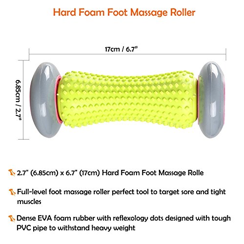 Rodillo de masaje para pies, rodillo muscular Beupro para recuperación de fascitis plantar y relajación de músculos tensos.