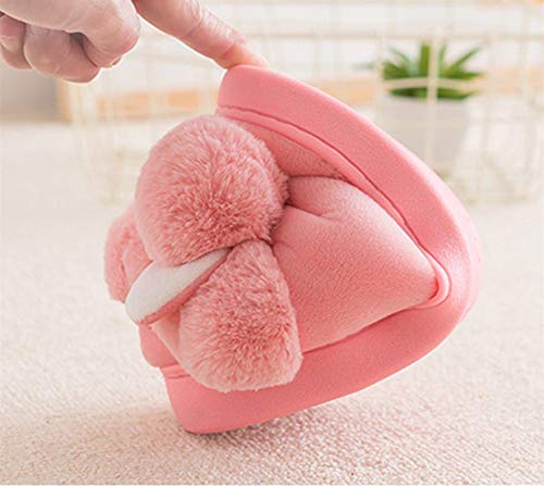 Rojeam Mesdames Filles Lapin pantoufles glisser Sur Les Femmes Hommes nouveauté en Peluche pantoufles chaudes