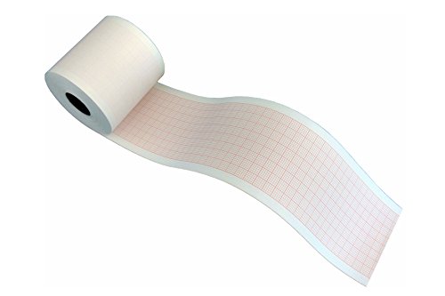 Rollos de papel térmico para ECG compatibles con Fukuda OP-11KE/ Nihon Kohden RQS50-3/ General Electric Marquette Hellige/Trismed (50mm x 30m)