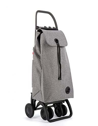 Rolser Carro I-MAX Tweed 4 Ruedas 2 Giratorias Plegable - Gris