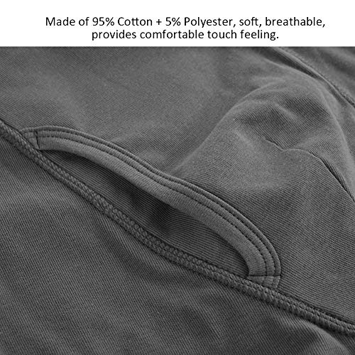 Ropa interior para incontinencia masculina, incontinencia urinaria lavable reutilizable Algodón Boxer Ropa interior breve con área absorbente frontal para próstata quirúrgico, anciano