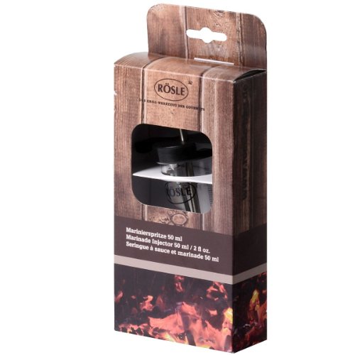 Rösle RS25058 - Jeringuilla de acero inoxidable y policarbonato para salsa (50 ml)