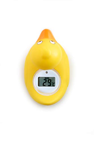 Rotho Babydesign Termómetro de baño Pato con medición digital, Para la temperatura de baño ideal, Amarillo, 20439