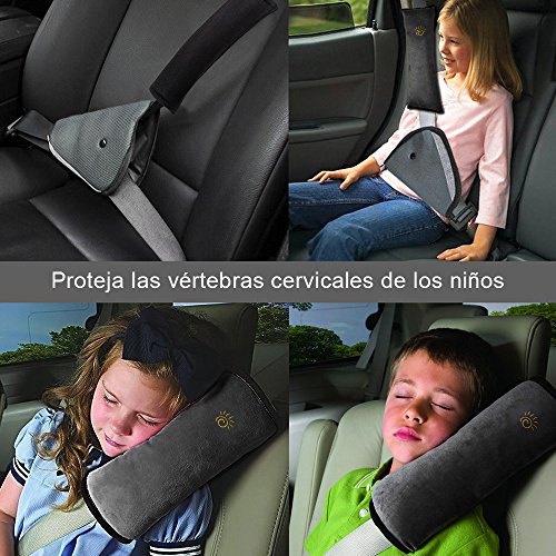 Rovtop 3 Pcs Almohadillas para Cinturón Cojín de Almohadillas Protectores Cobertores Cojín de Viaje Fundas de Cinturones de Seguridad Almohadillas Protectoras Hombro