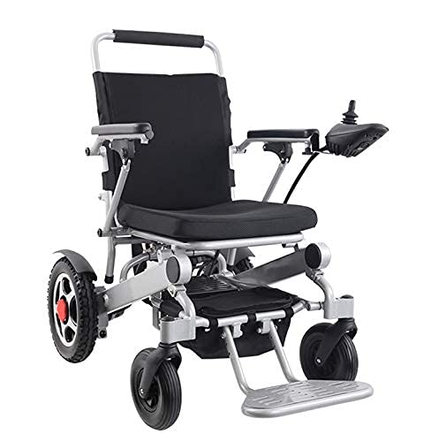 RRFZ Carrito para discapacitados, sillas de Ruedas Plegables y livianas para Ancianos discapacitados, Silla de Ruedas eléctrica, Totalmente automática (ayudas para la Movilidad)