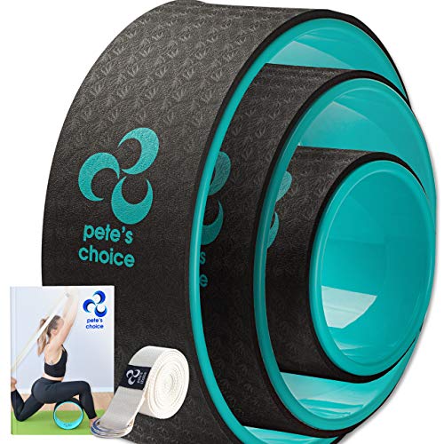 Rueda de Yoga 3 Pack - Pierde Peso y Ponte en Forma con la Yoga Wheel I Kit de Yoga de 3 Unidades I Yoga en Casa I Mejora la Postura