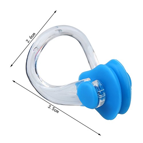 Ruix 8 Pièces Pince-nez en Silicone, Protecteur de Nez Pour Piscine Natation & Plongée (8 Couleurs)