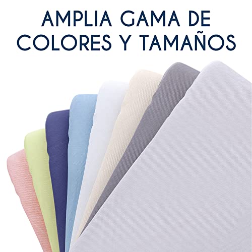 Sábana Bajera Jersey Algodón 120 x 200 cm, Gris Antracita, Solapa 22 cm - Garantizada Sin Productos Químicos (OEKO TEX), Sábana Bajera Ajustable con Elásticos - Ropa de Cama para Colchon 120x200 cm