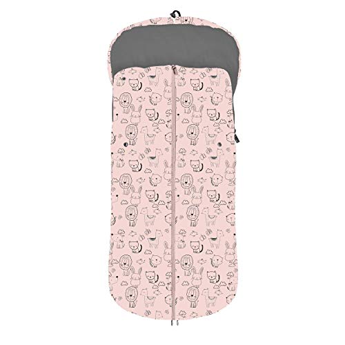 Saco Carro Universal Animales Rosa