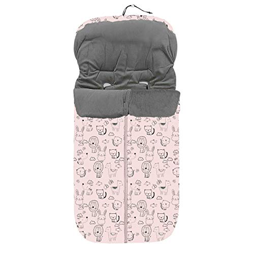 Saco Carro Universal Animales Rosa