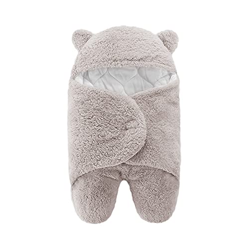 Saco de dormir de invierno para bebé recién nacido, con diseño de ángel y nacimiento, unisex, cálido, bolsa de dormir de forro polar con patas separadas para asientos de coche, cochecitos y camas