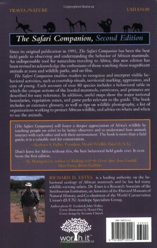 Safari Companion: A Guide to Watching African Mammals [Idioma Inglés]: A Guide to Watching African Mammals Including Hoofed Mammals, Carnivores, and Primates