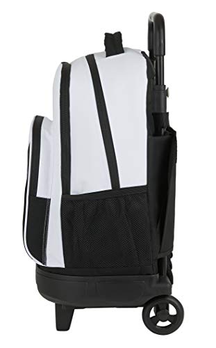 Safta 612054918 Mochila grande con ruedas carro, Trolley Real Madrid CF