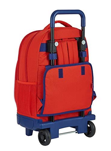 Safta 612058918 Mochila grande con ruedas carro, Trolley Atlético de Madrid