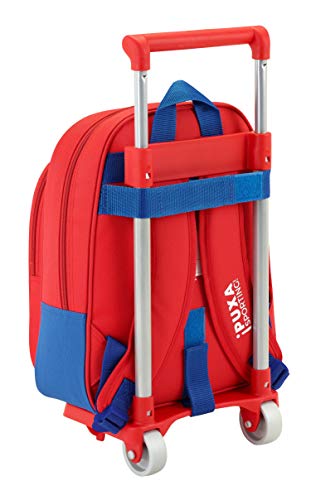 Safta Mochila Infantil Real Sporting De Gijon Oficial Con Carro Safta 125x95mm