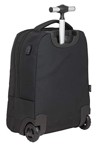 Safta Trolley para Portátil 15.6'' con Bolsillo para Tablet y Conector USB Business, 430x320x210mm, Negro, M