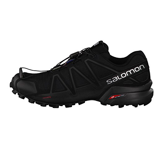 Salomon Speedcross 4, Zapatos de Trail Running Hombre, Black/Black/Black Metallic, 43 1/3 EU