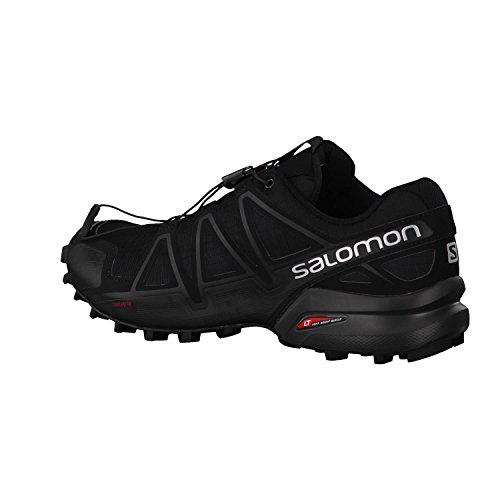 Salomon Speedcross 4, Zapatos de Trail Running Hombre, Black/Black/Black Metallic, 43 1/3 EU