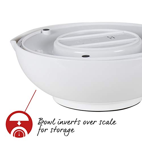 Salter 800WHBKDR Bascula de Cocina Blanca Amplio Contenedor, Aquatronic