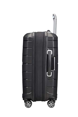 Samsonite Flux Spinner S Equipaje de mano Expansible, 55 cm, 44 L, Negro (Black)