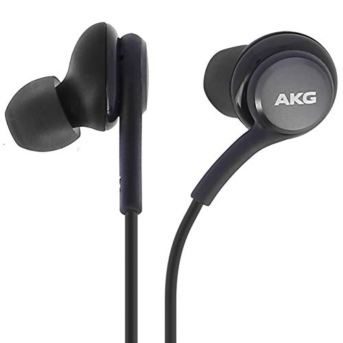 Samsung - Auriculares Original AKG Harman Kardon EO-IG955 para Galaxy S8, S9, S10, Note 8, Note 9, Negro, Bulk