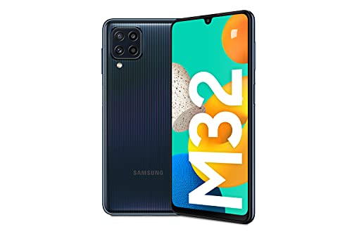 Samsung Galaxy M32, Smartphone Libre, Teléfono Móvil Android con Pantalla Infinity-U FHD sAMOLED de 6,4 Pulgadas, 6 GB de RAM y 128 GB de Memoria, Batería de 5000 mAh Negro