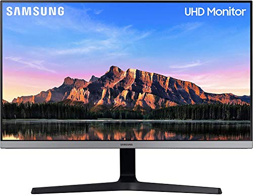 Samsung LU28R552UQRXEN - Monitor de 28" sin marcos 4K (3840x2160, 4 ms, 60 Hz, HDR10, FreeSync, LED, IPS, 16:9, 1000:1, 300 cd/m², 178°, HDMI 2.0, Base en V) Gris Oscuro