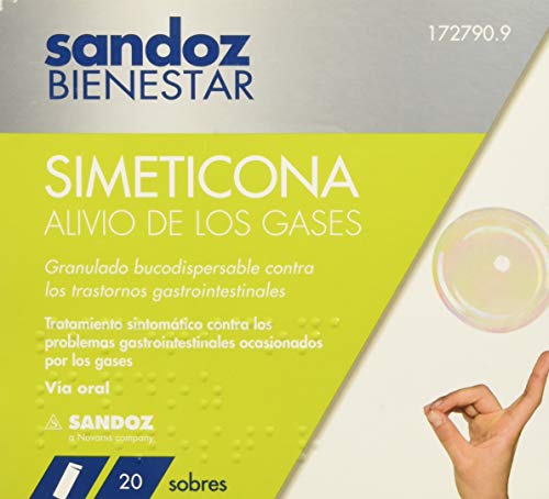 Sandoz Bienestar Simeticona Alivio de los Gases - 20 sobres