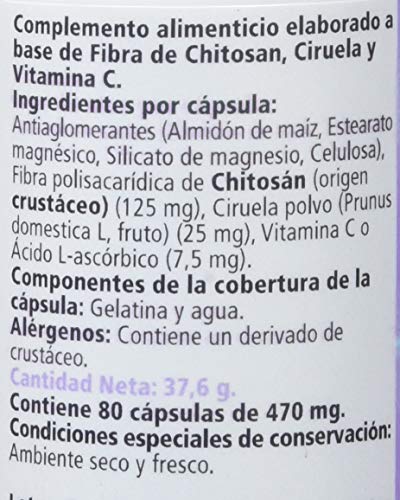 Sanon, Complemento Alimenticio, Chitosán, 80 Cápsulas, 470 mg