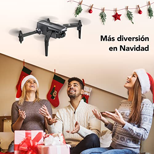 Sansisco D15 Mini Drone con Camara 1080P, Drone Plegable para Adulto, Control de Gravedad, Fotografía de Gesto, Ruta de Vuelo Personalizada, Drone para Principiantes con Modo sin Cabeza