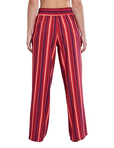 Schiesser Mix & Relax Webhose Lang Pantalón de Pijama, Arándano Agrio, 34 para Mujer