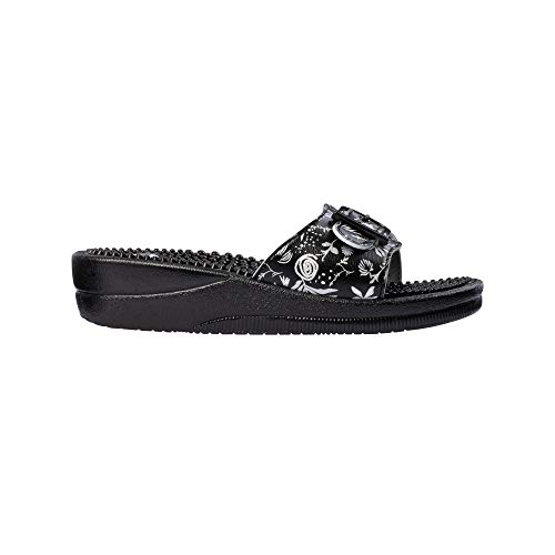 Scholl Chanclas de Playa New Massage Negro 35