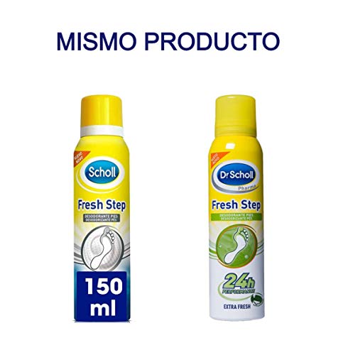 Scholl Desodorante de Pies Fresh Step Antitranspirante - Spray 150ml x 3 Unidades