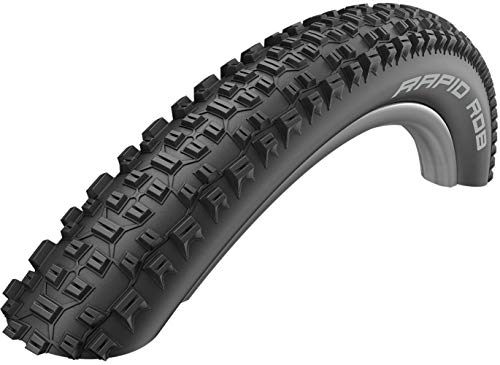 Schwalbe Rapid Rob 29x2.25 LLanta de Bicicleta,Cubierta aro rigido, Deportes al Aire Libre, Ciclismo,neumaticos, Negro