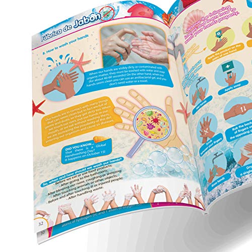 Science4you - Fabrica de Jabones para Niños +8 Años - Kit para Hacer +7 Jabones Perfumados con Moldes de Estrella - Laboratorio de Ciencia con Experimentos y Manualidades para Niños y Niñas 8-12 Años