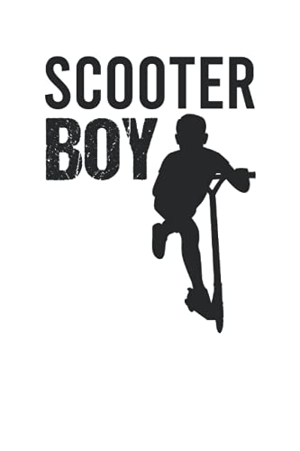 Scooter Boy - City Roller Fahrer Scooter Junge Notizbuch (Taschenbuch DIN A 5 Format Liniert): Tretroller Liebhaber Geschenk Notizheft, Schreibheft, ... für Jungen, die gerne Scooter fahren.