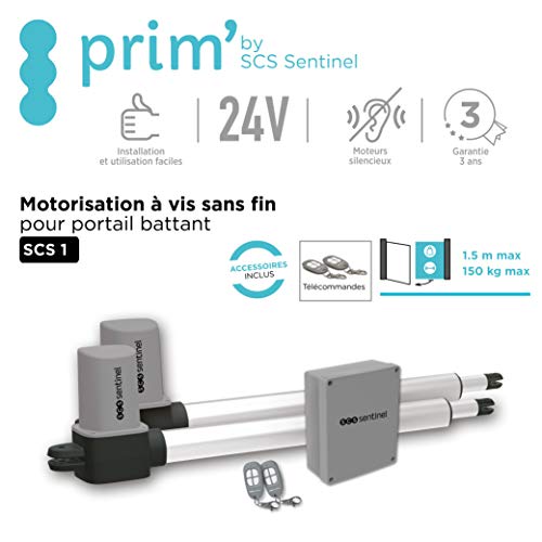 SCS Sentinel SCS1 Standard - Kit de motorización para puerta oscilante, 24 V