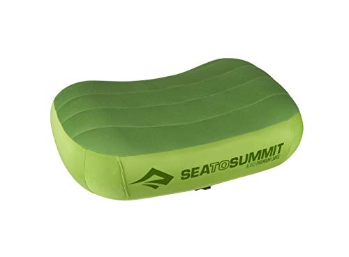 SEA TO SUMMIT Aeros Premium Pillow L Almohada Montañismo, Alpinismo y Trekking, Adultos Unisex, Verde (Lima)