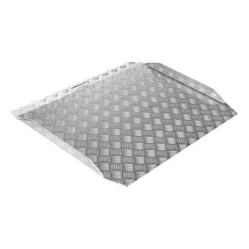 SecuCare - Rampa para Silla De Ruedas. 78x61x7-15 CM. Antideslizante. para Interior Y Exterior. Aluminio Reforzado