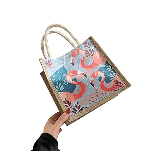 Sensitiveliu Bolso de Hombro Retro con Personalidad de la ópera de Pekín, Bolso de Lona Creativo, Bolso de Hombro Elegante para Mujer, Bolso de Mano a la Moda de Gran Capacidad