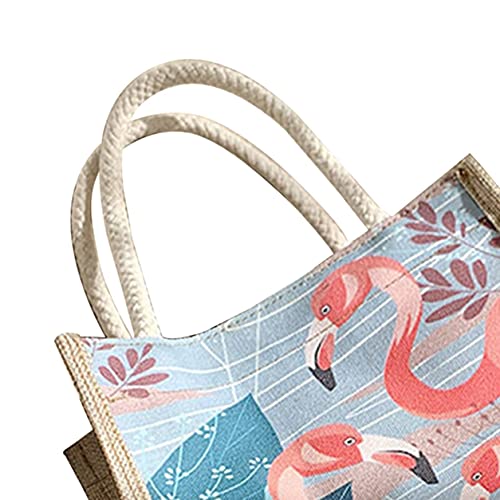 Sensitiveliu Bolso de Hombro Retro con Personalidad de la ópera de Pekín, Bolso de Lona Creativo, Bolso de Hombro Elegante para Mujer, Bolso de Mano a la Moda de Gran Capacidad