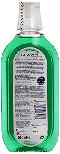 Sensodyne Extra Fresh Enjuague Bucal Sin Alcohol, Fortalece los Dientes y Alivia la Sensibilidad Dental, Protección de Larga Duración, 500 ml