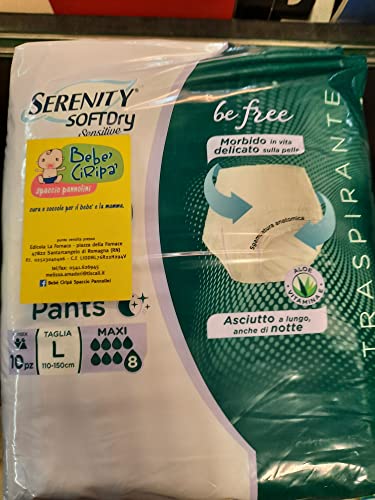 Serenity Pants Noche Super Talla L, Grande 10 Unidades