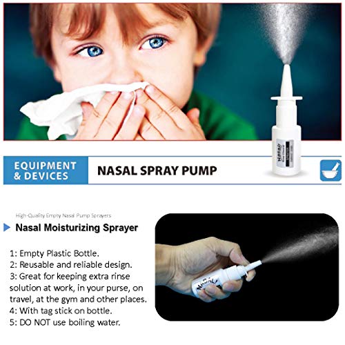 Set de Lavado Nasal+40x Sal de Enjuague Nasal+Pulverizador Nasal+2 Boquilla para Adultos y niños-Tampen Hygiene-Ducha Nasal · Limpieza de Nariz-Aspirador de Nariz-Kit de Lavado y Irrigación Nasal